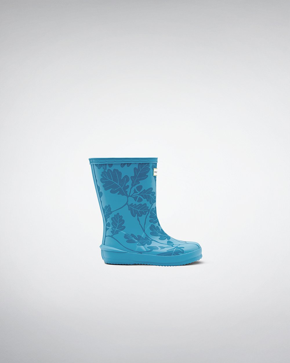 Kids Hunter Original First National Trust Print | Rain Boots Blue | NZ-37068-UPRD